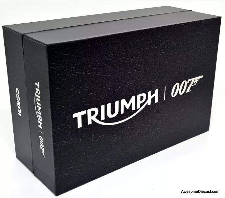 Triumph Scrambler 1200 James Bond 007 Edition (No Time To Die) 1:12 Diecast Model Bike by Corgi