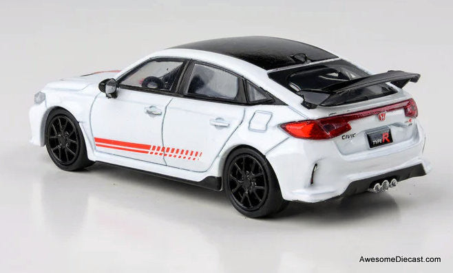 2025 Honda Civic Type R FL5 Ultimate Edition, White 1:64 Diecast Model Car by Para64