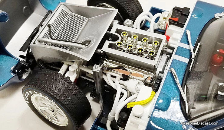 1964 Shelby Cobra Daytona Coupe #15 (Dan Gurney For President), Viking Blue 1:18 Diecast Model Car by Acme