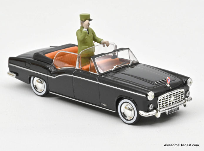 Norev 1:43 1968 Citroen 15CV Presidential Car w/Charles de Gaulle Figure