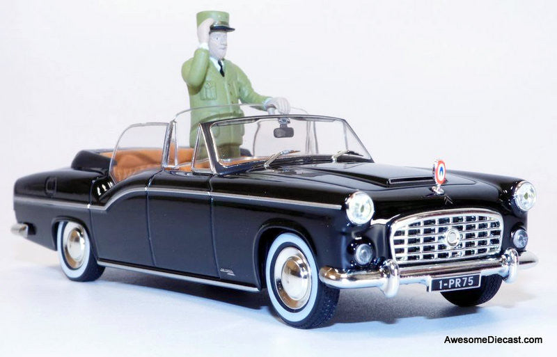 Norev 1:43 1968 Citroen 15CV Presidential Car w/Charles de Gaulle Figure