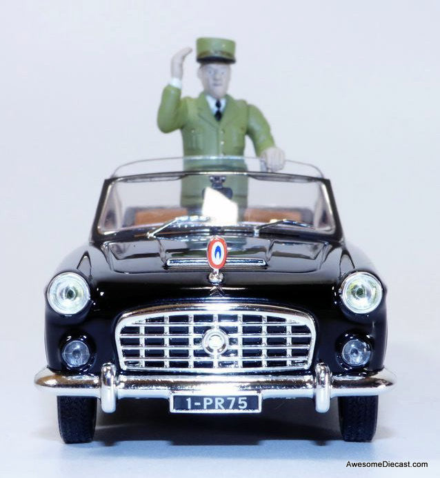 Norev 1:43 1968 Citroen 15CV Presidential Car w/Charles de Gaulle Figure