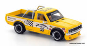 Datsun Pandem 620 Pickup Truck, Yellow: Mooneyes 1:64 Diecast Model Truck by Pop Race