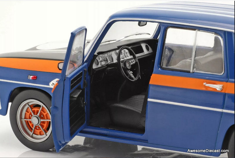 1967 Renault 8 Gordini Coupe 1300, Blue 1:18 Diecast Model Car by Solido