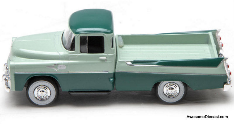 1957 Dodge Sweepside Pick-Up, Green 1:48 Diecast Model Truck by Denver Diecast