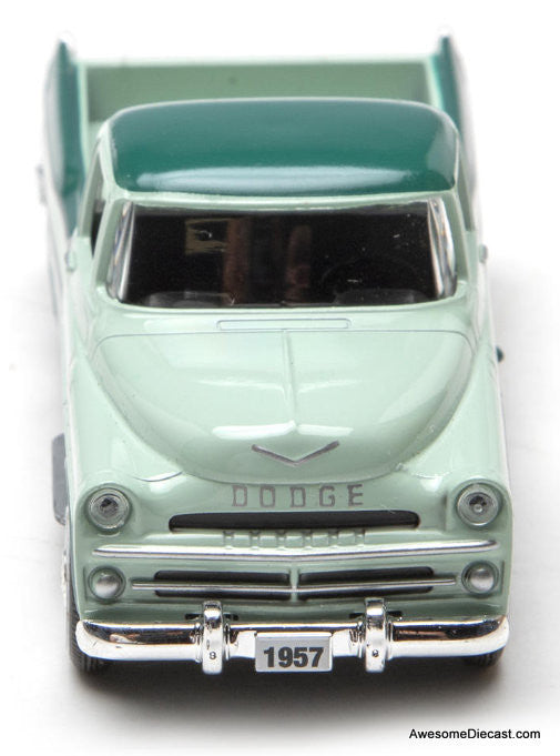 1957 Dodge Sweepside Pick-Up, Green 1:48 Diecast Model Truck by Denver Diecast