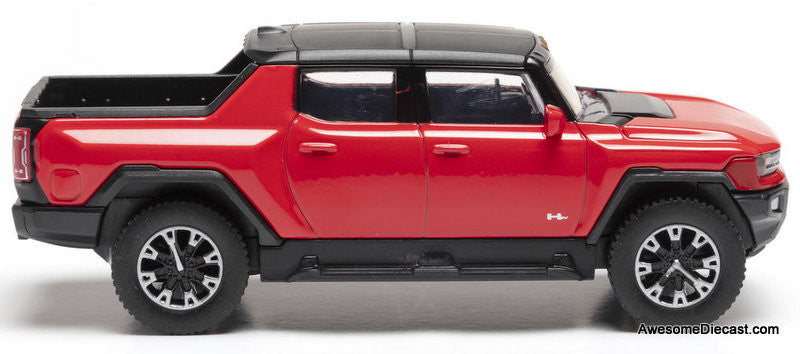 2022 Hummer Pick-Up EV, Red 1:48 Diecast Model Car by Denver Diecast