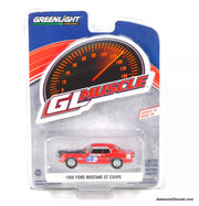 1968 Ford Mustang GT Coupe #68, Red: Charlie Henry Race Car 1:64 Diecast Model Car by Greenlight
