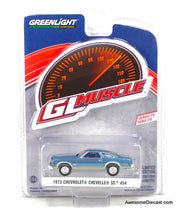 1973 Chevrolet Chevelle SS 454, Light Blue Metallic 1:64 Diecast Model Car by Greenlight