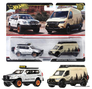 Hot Wheels Premium 2005 Toyota Land Cruiser Prado & Mercedes-Benz Sprinter Tourer 1:64 Diecast Model Vehicles by Hot Wheels