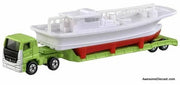 Mitsubishi Fuso Day Cab w/Fishing Boat Transporter Diecast Model Vehicle by Takara Tomy