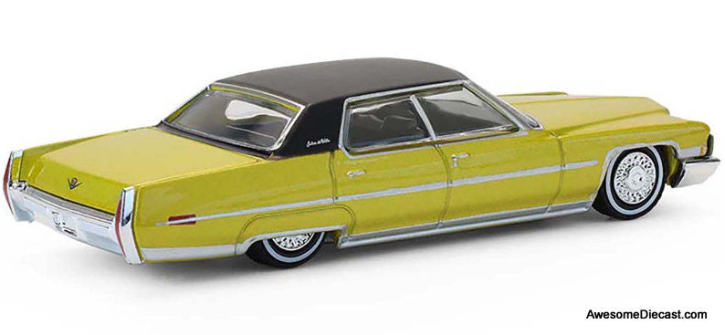 1971 Cadillac Sedan DeVille Lowrider, Metallic Gold 1:64 Diecast