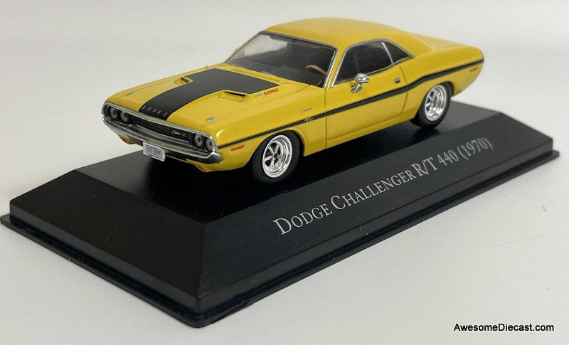 1970 Dodge Challenger R/T 440, Yellow 1:43 Diecast Model Car by DeAgostini
