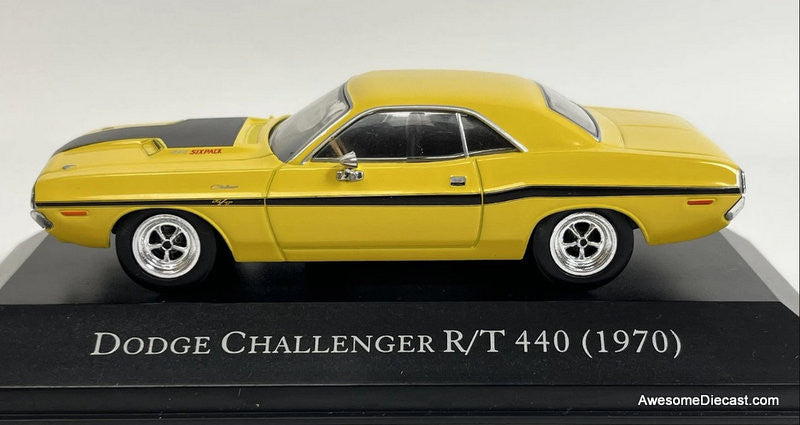 1970 Dodge Challenger R/T 440, Yellow 1:43 Diecast Model Car by DeAgostini