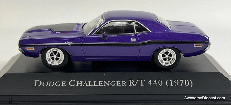 1970 Dodge Challenger R/T 440, Purple 1:43 Diecast Model Car by DeAgostini