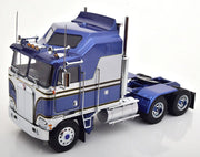 1976 Kenworth K100 Aerodyne Tractor, Metallic Blue 1:18 Diecast Model Truck by Road Kings