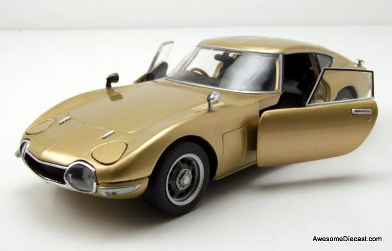 1967 Toyota 2000 GT, Metallic Beige 1:24 Diecast Model Car by White Box