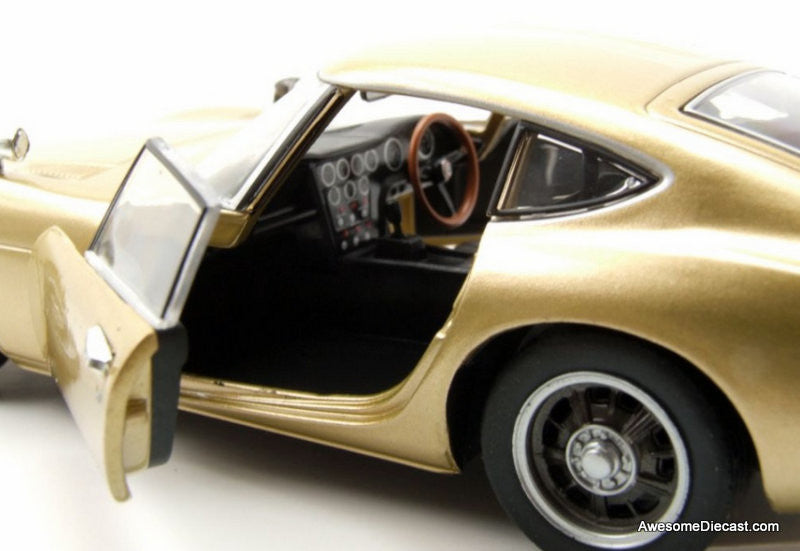 1967 Toyota 2000 GT, Metallic Beige 1:24 Diecast Model Car by White Box