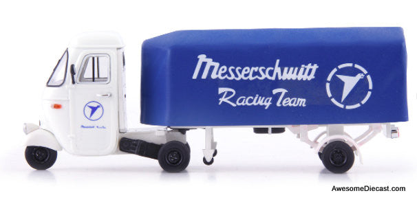 AutoCult 1:43 1961 Piaggio Ape Pentaro Renntransporter: Messerschmitt Racing