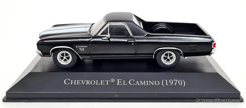 1970 Chevrolet El Camino, Black 1:43 Diecast Model Truck by DeAgostini