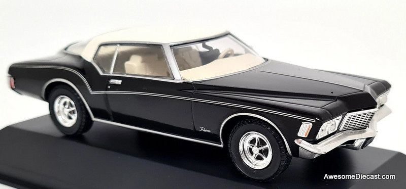 1972 Buick Riviera, Black/White 1:43 Diecast Model Car by DeAgostini