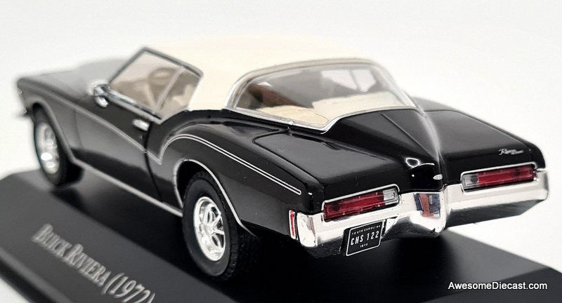 1972 Buick Riviera, Black/White 1:43 Diecast Model Car by
