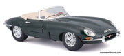 1961 Jaguar E-Type Convertible, British Racing Green 1:18 Diecast Model Car by Burago
