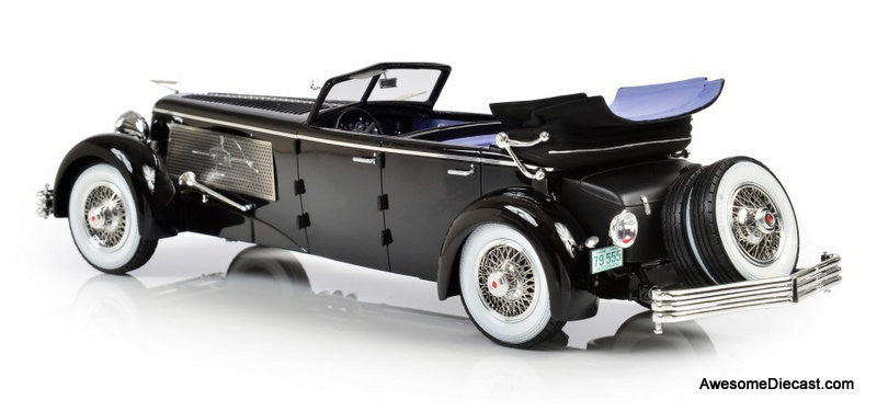 1937 Duesenberg SJ Town Car Chassis 2405 by Rollson for Mr. Rudolf Bauer (Fully Open) 1:43 Resin Cast Model by Esval Models