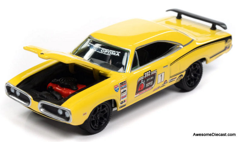 1970 Dodge Super Bee, Banana Yellow 1:64 Diecast Model Car by Johnny Lightning