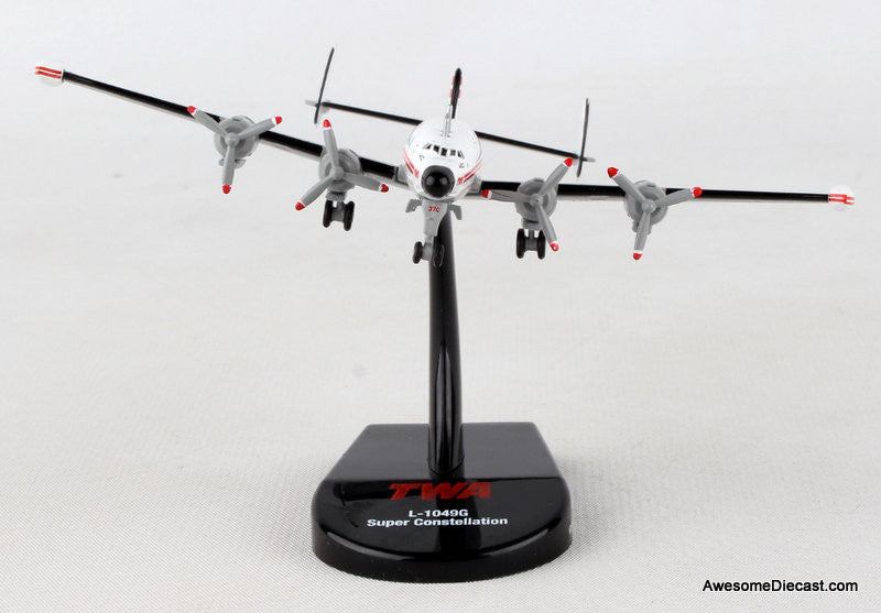 Lockheed L-1049 Super Constellation: Trans World Airlines (TWA) 1:300 Diecast Model Plane by Postage Stamp