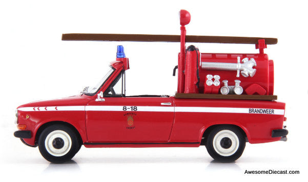 1974 DAF 46 Fire Truck, Dutch Fire Department 1:43 Resin Cast Model Fire Truck by AutoCult