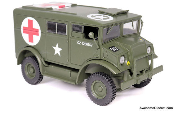 Chevrolet C8A 4x4 Ambulance Canadian Army 2nd Armored Bgd, 1944 1:43 Diecast Model Vehicle by Motor City Classics