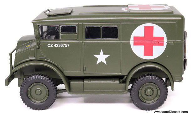 Chevrolet C8A 4x4 Ambulance Canadian Army 2nd Armored Bgd, 1944 1:43 Diecast Model Vehicle by Motor City Classics