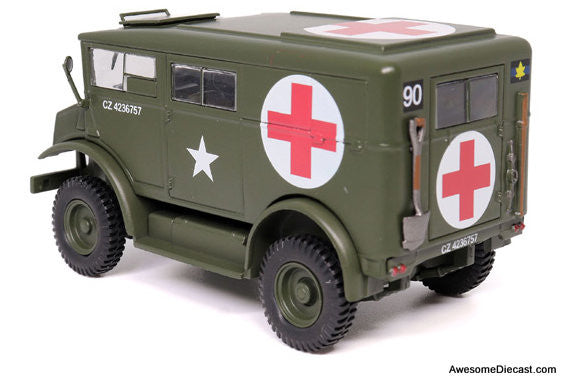 Chevrolet C8A 4x4 Ambulance Canadian Army 2nd Armored Bgd, 1944 1:43 Diecast Model Vehicle by Motor City Classics