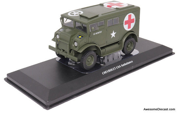 Chevrolet C8A 4x4 Ambulance Canadian Army 2nd Armored Bgd, 1944 1:43 Diecast Model Vehicle by Motor City Classics