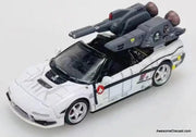Honda NSX w/Trailer, White : NSXTRA Valkrie Theme Livery 1:64 Diecast Model Car by MLGB