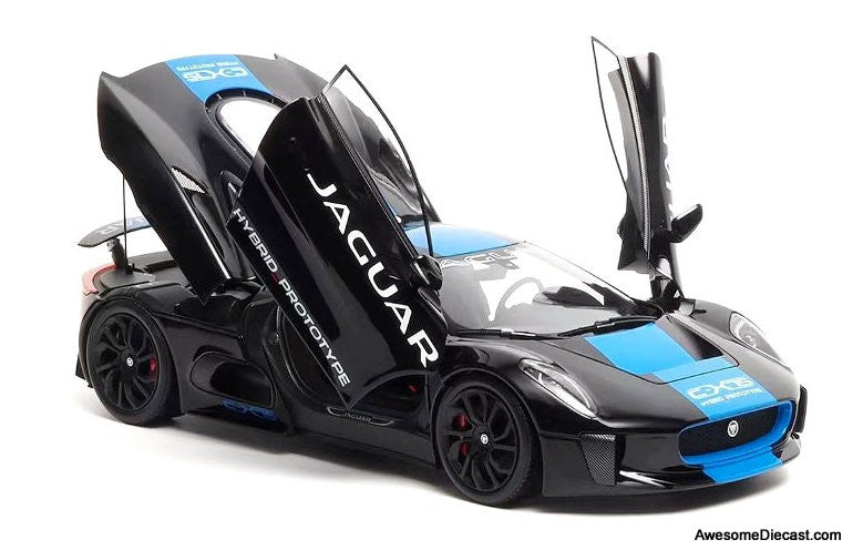 2013 Jaguar C-X75, Metallic Black 1:18 Diecast Model Car by Almost