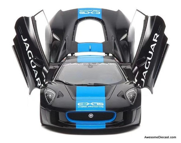 2013 Jaguar C-X75, Metallic Black 1:18 Diecast Model Car by Almost
