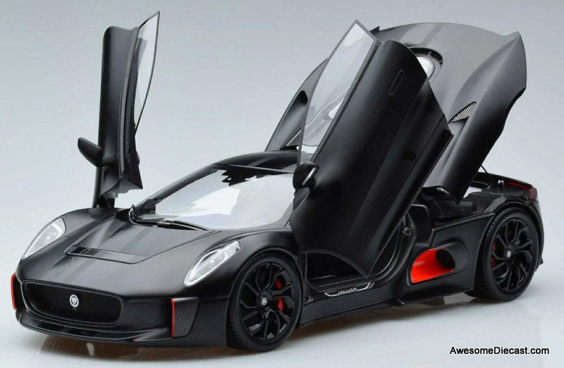 2013 Jaguar C-X75, Satin Black 1:18 Diecast Model Car by Almost Real