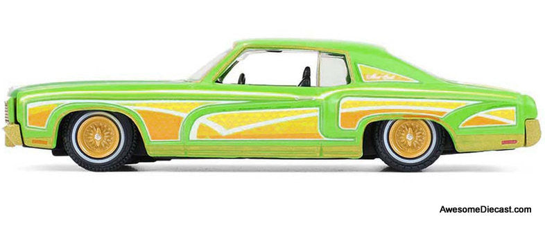 1970 Chevrolet Monte Carlo Lowrider Michael Heralda Special Edition, Lime Green w/Graphics 1:64 Diecast Model Car by Greenlight