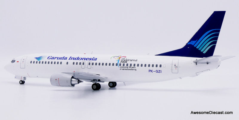 Boeing 737-800: Garuda Indonesia (Reg #PK-GZI) "Visit Indonesia 2008" 1:200 Diecast Model Plane by JC Wings