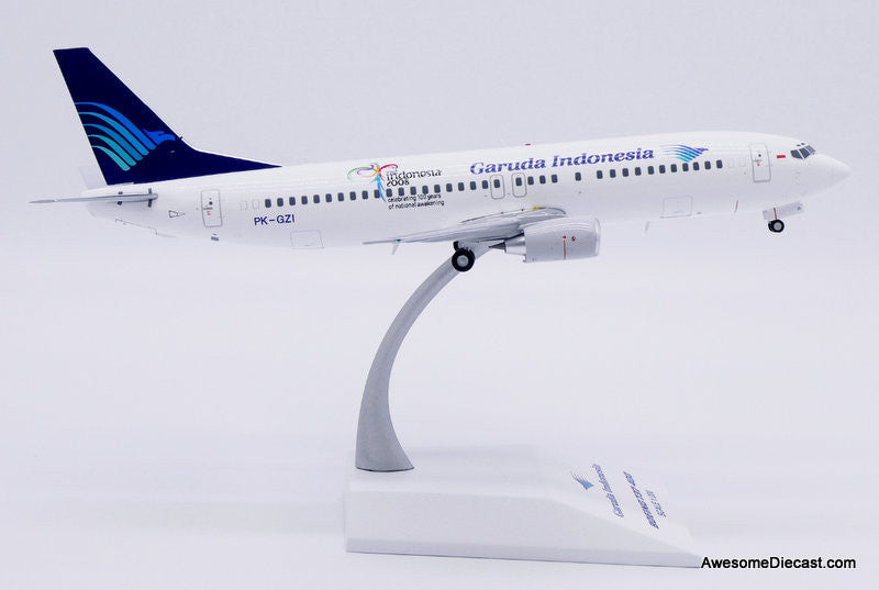 Boeing 737-800: Garuda Indonesia (Reg #PK-GZI) "Visit Indonesia 2008" 1:200 Diecast Model Plane by JC Wings
