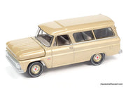 1966 Chevrolet Suburban, Saddle Metallic 1:64 Diecast Model Car by Auto World