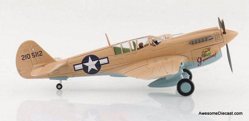 Curtiss P40N Warhawk "Geronimo!" Lt. Bruce Campbell, 45th FS, Dec., 1943 1:72 Diecast Model Plane by Hobby Master