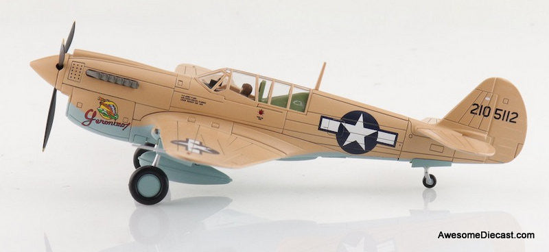 Curtiss P40N Warhawk "Geronimo!" Lt. Bruce Campbell, 45th FS, Dec., 1943 1:72 Diecast Model Plane by Hobby Master