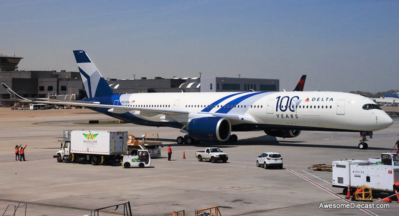 Airbus A350-900: Delta Airlines (Reg # N527DN) 100th Anniversary