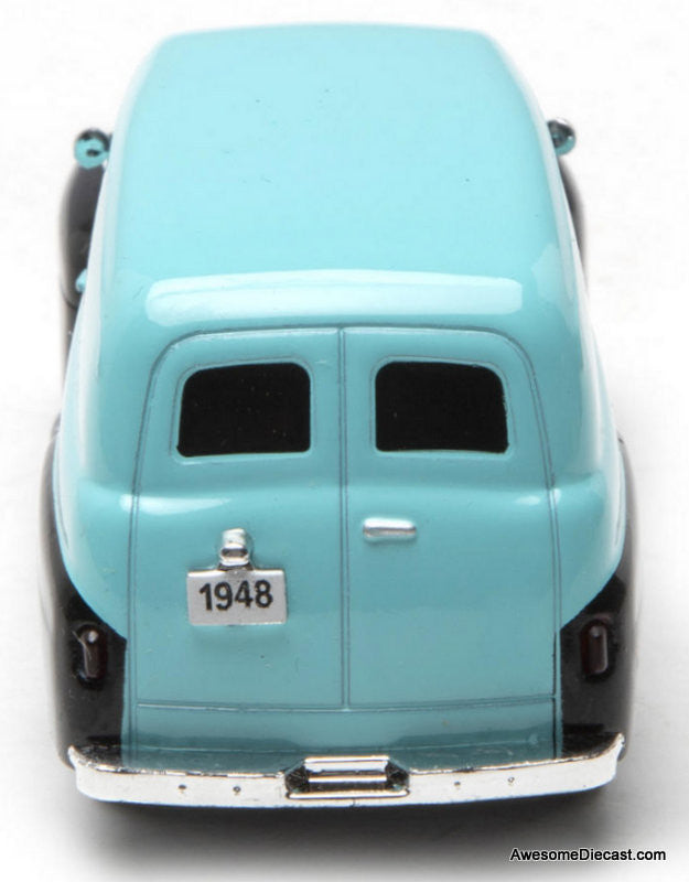 1948 Ford Panel Van, Teal/Black 1:48 Diecast Model Van by Denver Diecast