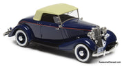 Esval Models 1:43 1933 Ford Model 40 Roadster (Roof Up), Blue