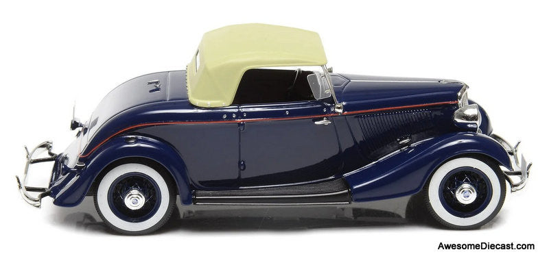 Esval Models 1:43 1933 Ford Model 40 Roadster (Roof Up), Blue