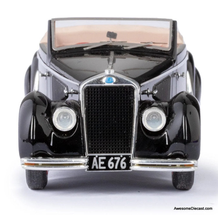 Esval Models 1:43 1939 Delage D6-70 Cabriolet by Letourneur & Marchand (Open Roof), Black
